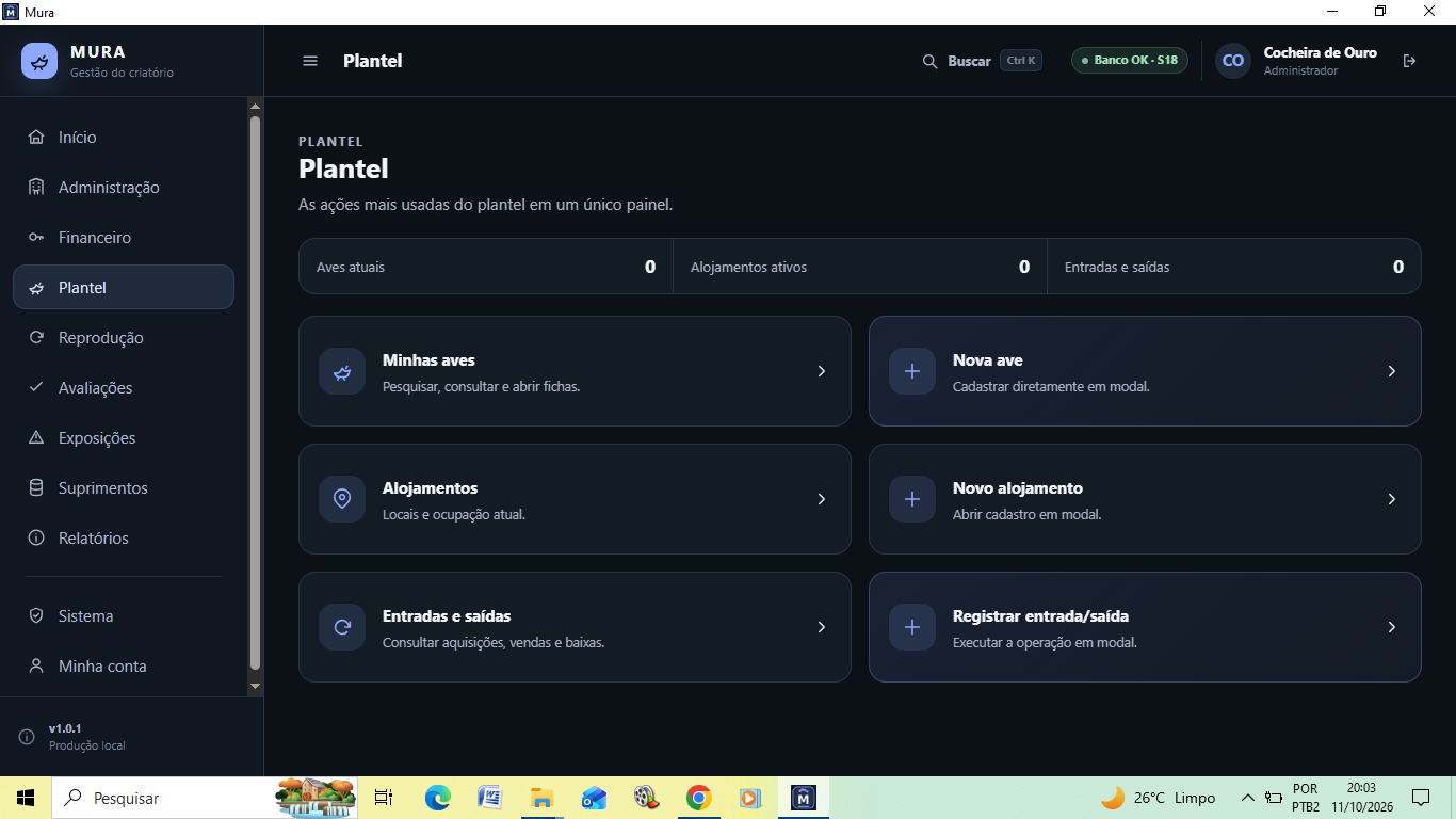 Painel Plantel do Mura